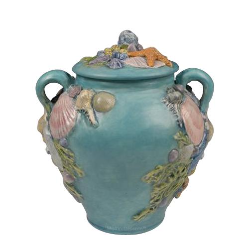 Seashell Ceramic Cremation Urn