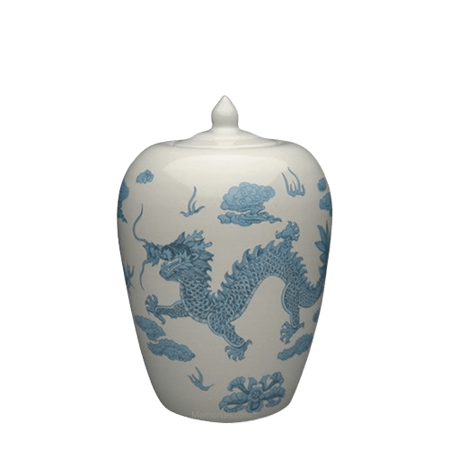 Chinese Dragon Small Cremation Urn