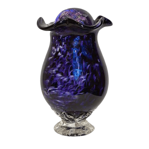Purple Mirror Glass Cremation Urns