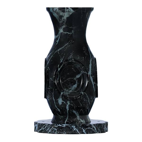 Vase of Life Black Marble Luxury Cremation Urn