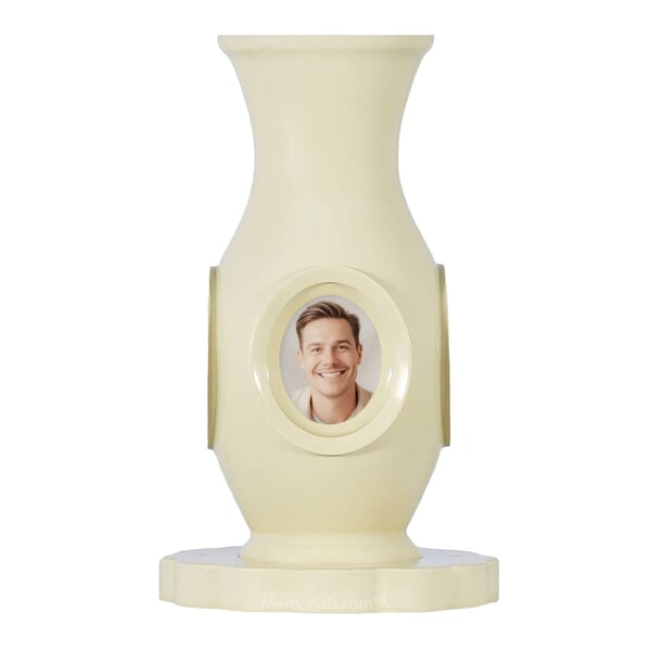 Vase of Life Cream Luxury Cremation Urn