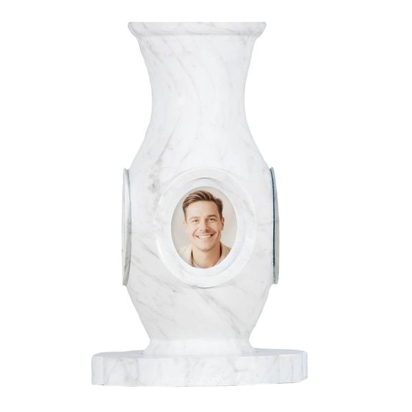 Vase of Life White Luxury Cremation Urn