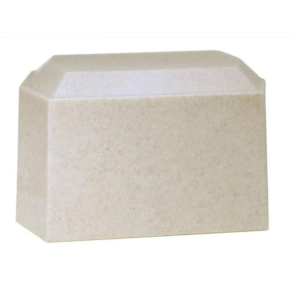 Veil White Granite Cultured Urn