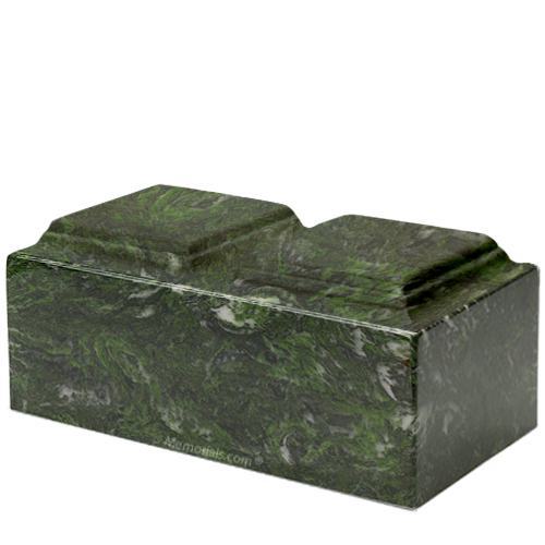 Verde Marble Companion Cremation Urn