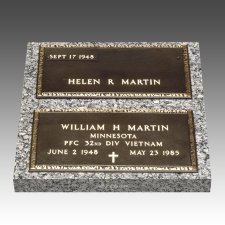 Veteran Companion Bronze Grave Marker