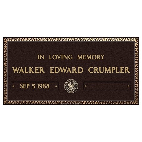 Veterans Bronze Only Plaque Veterans Bronze Only Plaque