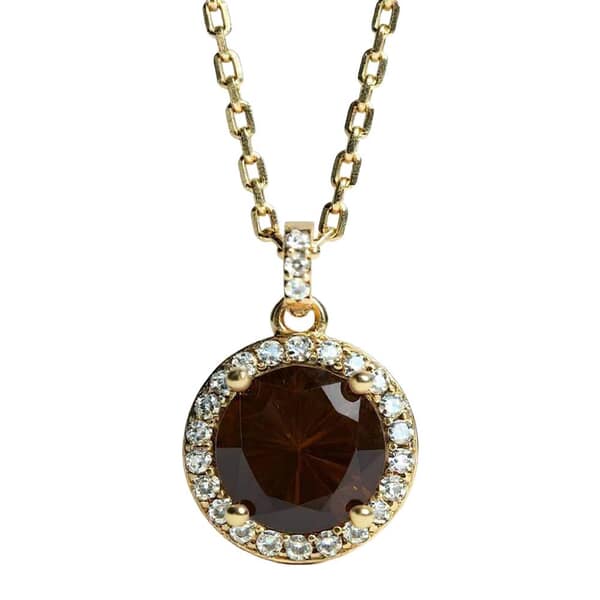 Vintage Brown Cremation Diamond Necklace