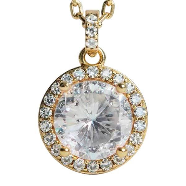 Vintage Cremation Crystal Necklace