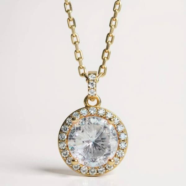 Vintage Cremation Diamond Necklace