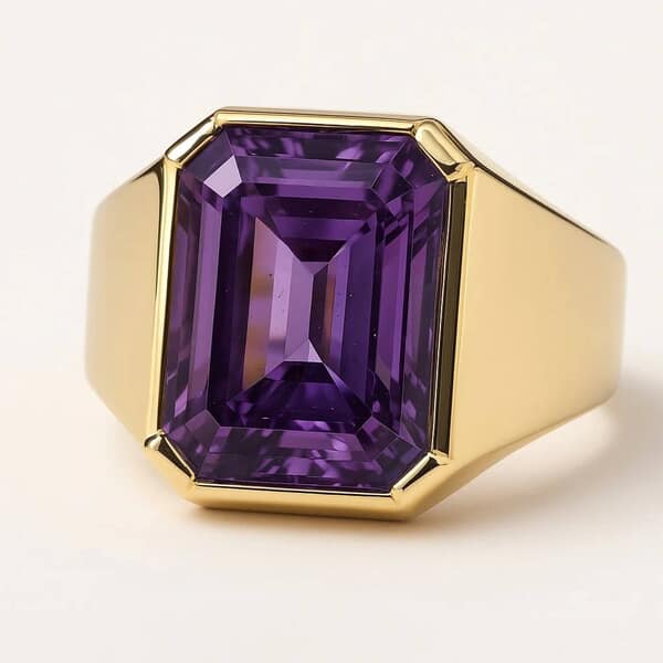 Violet Mens Cremation Diamond Ring