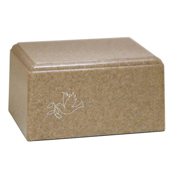 Vista Sand Granite Cultured Child Cremation Urn