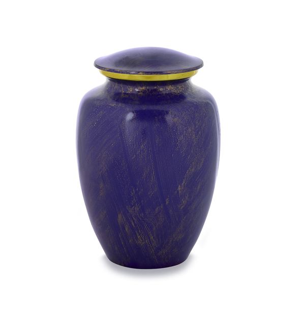 Vivid Purple and Gold Keepsake Urn