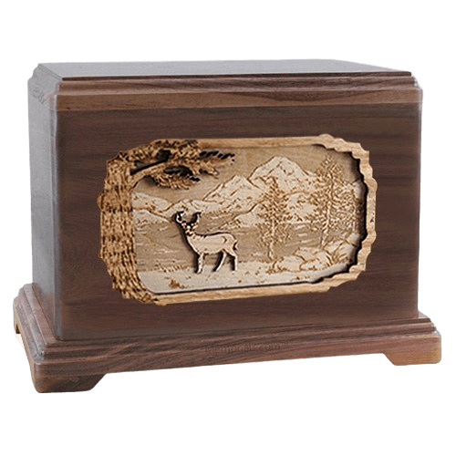 Deer Walnut Hampton Cremation Urn