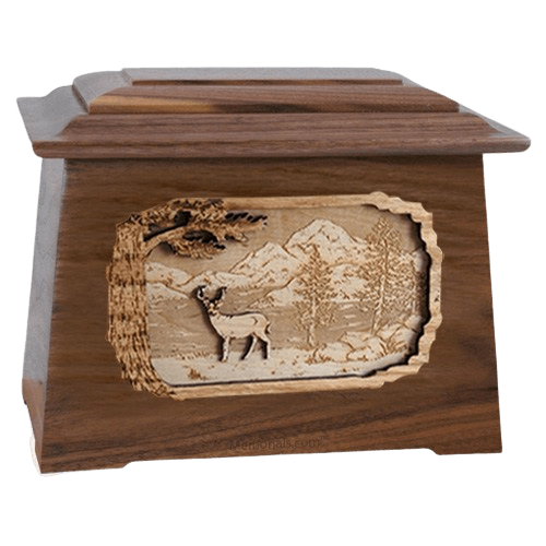 Deer Walnut Aristocrat Cremation Urn