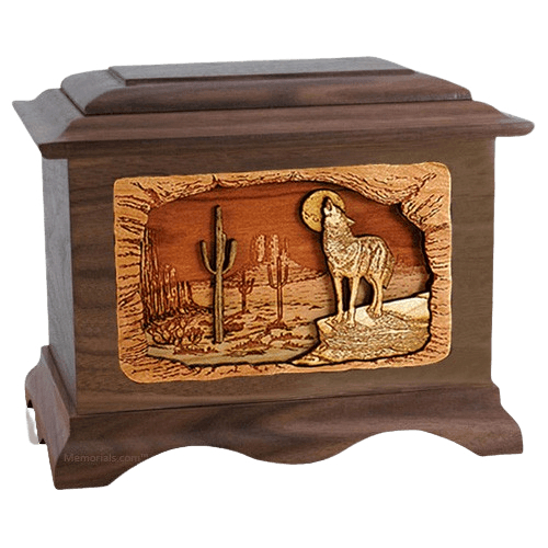 Desert Moon Walnut Cremation Urn