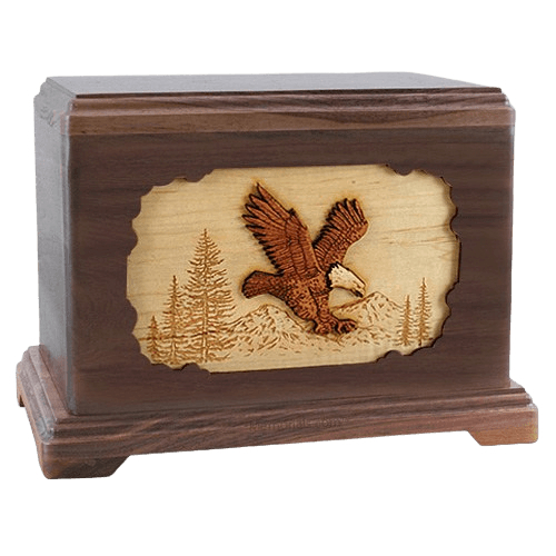 Eagle Walnut Hampton Cremation Urn