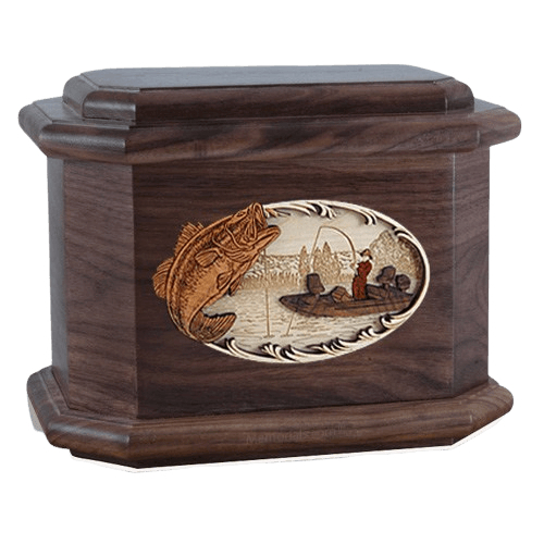 Catch of the Day Walnut Octagon Cremation Urn