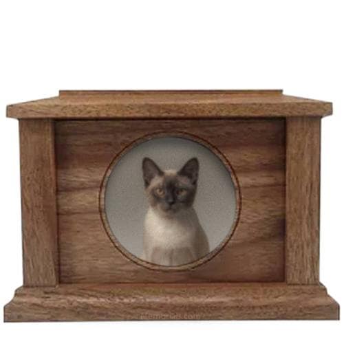 Walnut Circle Picture Pet Urns