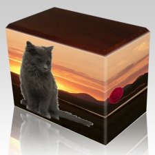 Country Pet Picture Wanut Urns