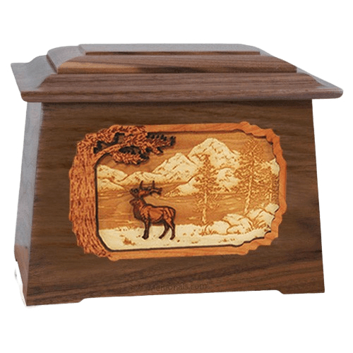 Elk Walnut Aristocrat Cremation Urn