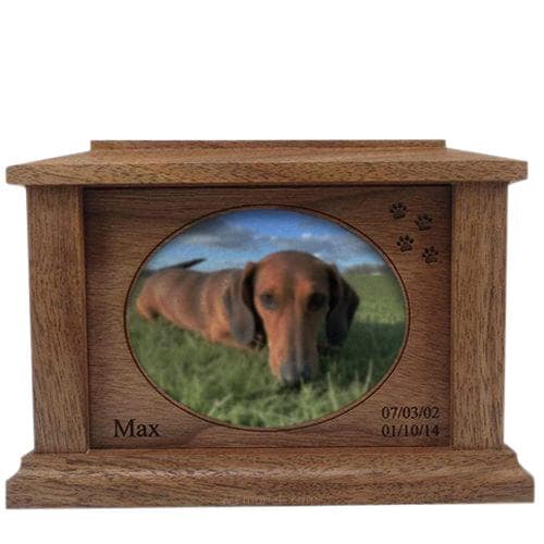 Walnut Forever Picture Pet Urns