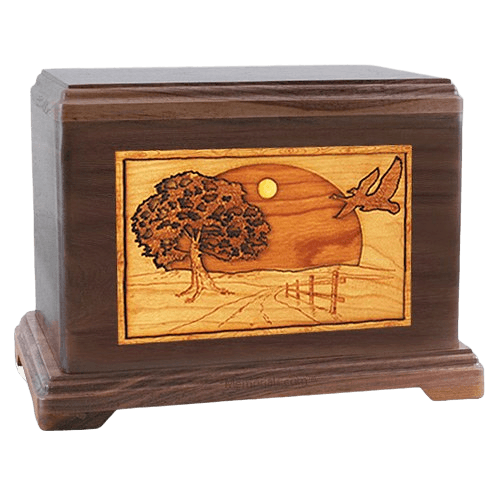 Geese Walnut Hampton Cremation Urn