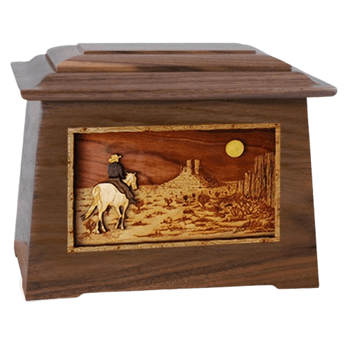 Horse Moon Walnut Aristocrat Cremation Urn