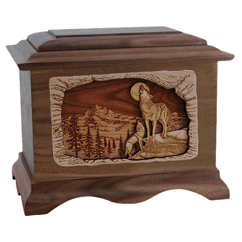 Moonlight Serenade Wood Cremation Urns