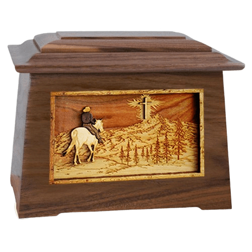 Last Horse Ride Walnut Aristocrat Cremation Urn