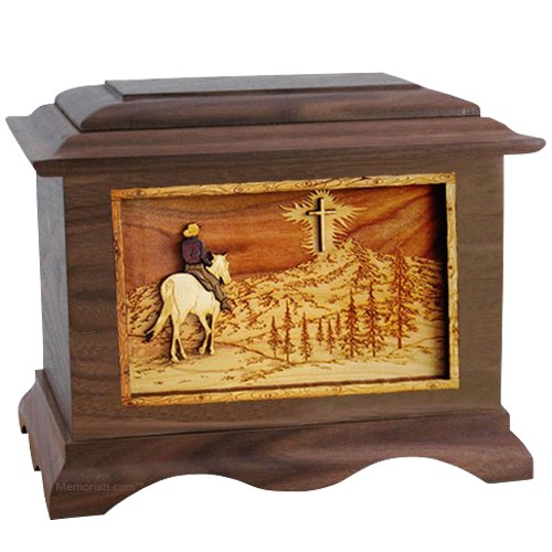 Last Horse Ride Wood Cremation Urns