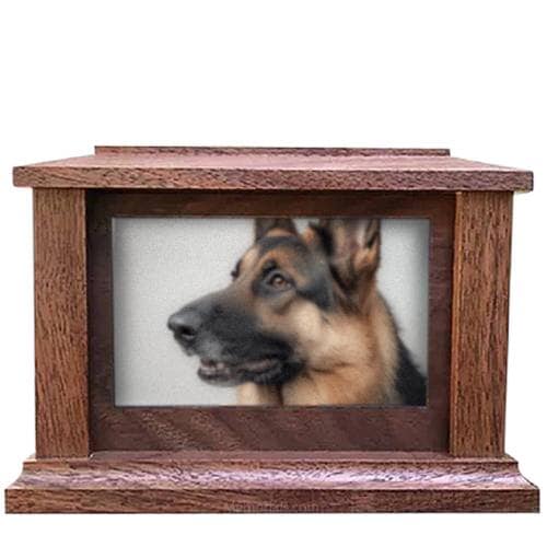 Walnut Lasting Love Picture Pet Urns