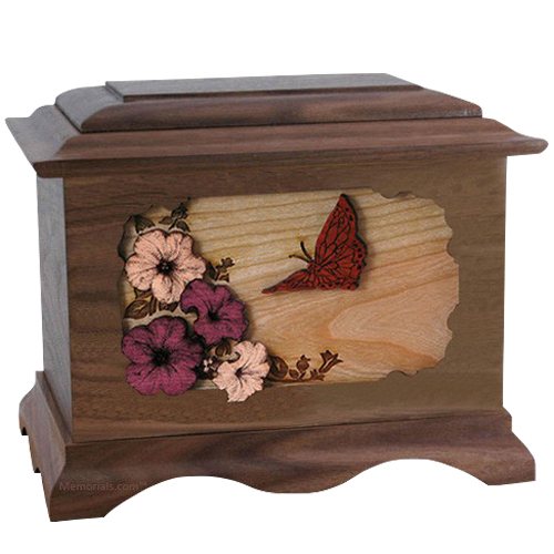 Butterfly Wood Cremation Urns
