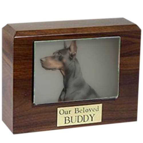 Walnut Photo Pet Cremation Urns