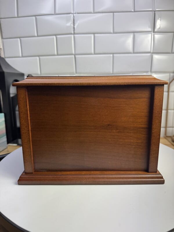 Walnut Photo Wood Cremation Urn