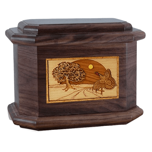 Turkey Walnut Octagon Cremation Urn