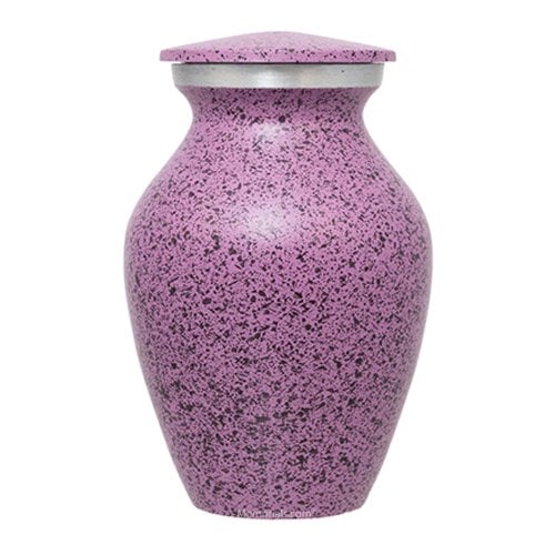 Warm Lilac Speckled Keepsake Urn