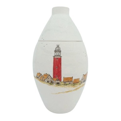 Watch Tower Ceramic Cremation Urn