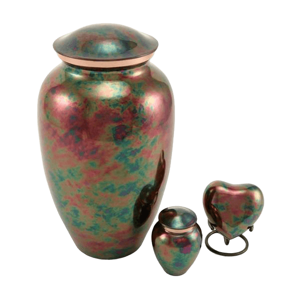 Watercolor Raku Cremation Urns