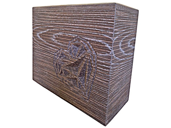 Weeping Heart Wood Cremation Urn