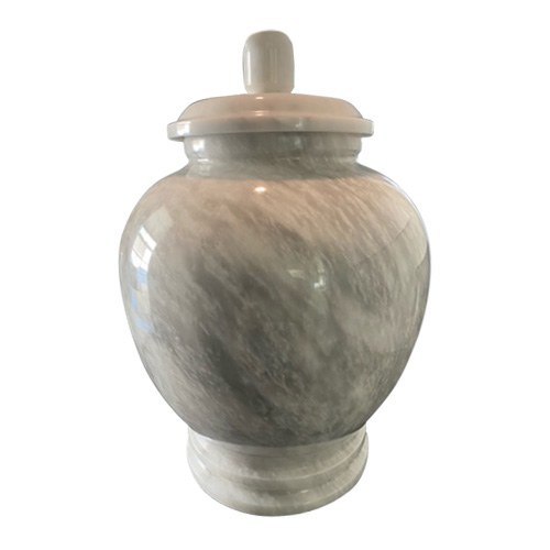 White Classico Marble Cremation Urn