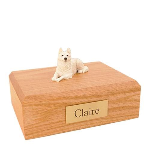 White German Shepherd Large Dog Urn