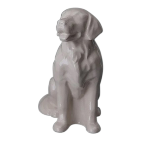 White Golden Retriever Ceramic Urn