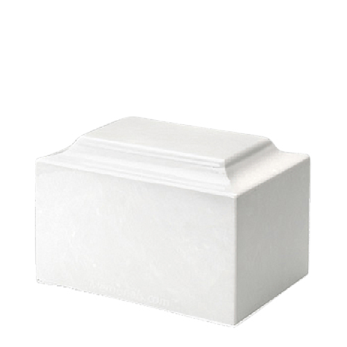 White Marble Keepsake Urn