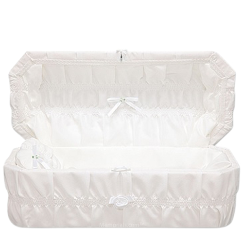 White Reverie Medium Child Casket