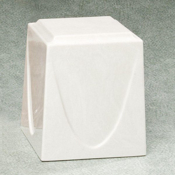 White Saturn Marble Cremation Urn