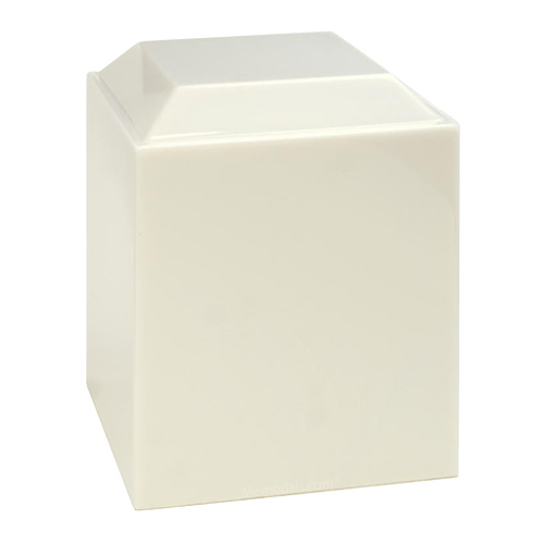 White Snow Cultured Cremation Urn White Snow Cultured Cremation Urn