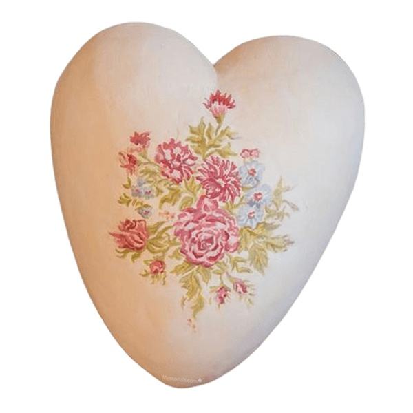 Wildflowers Ceramic Heart Urn