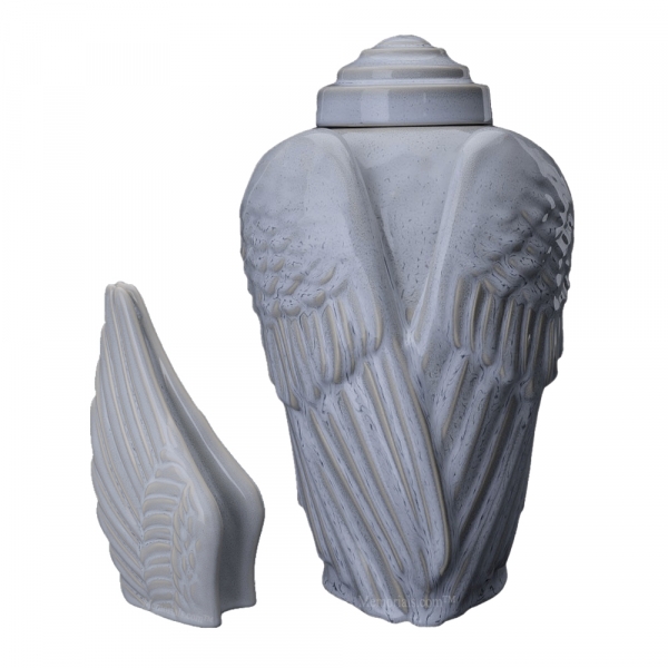 Wings Ash Grey Cremation Urns