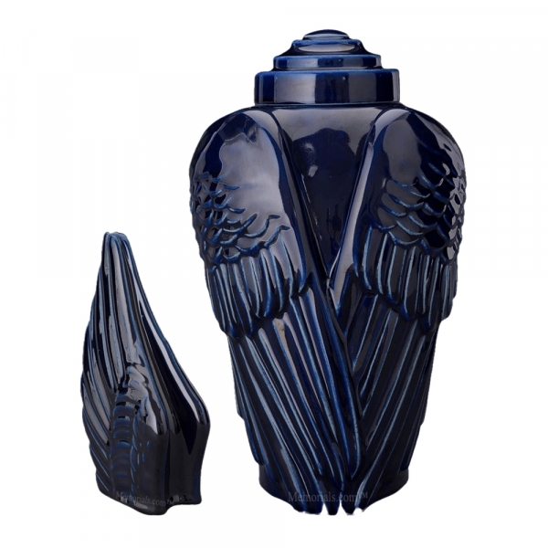 Wings Cobalt Cremation Urns