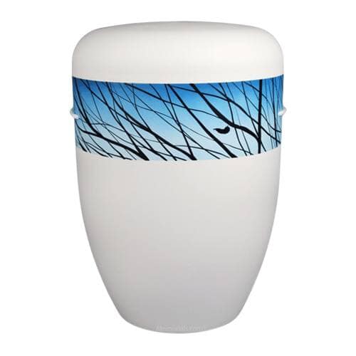 Winter Blue Biodegradable Cremation Urn